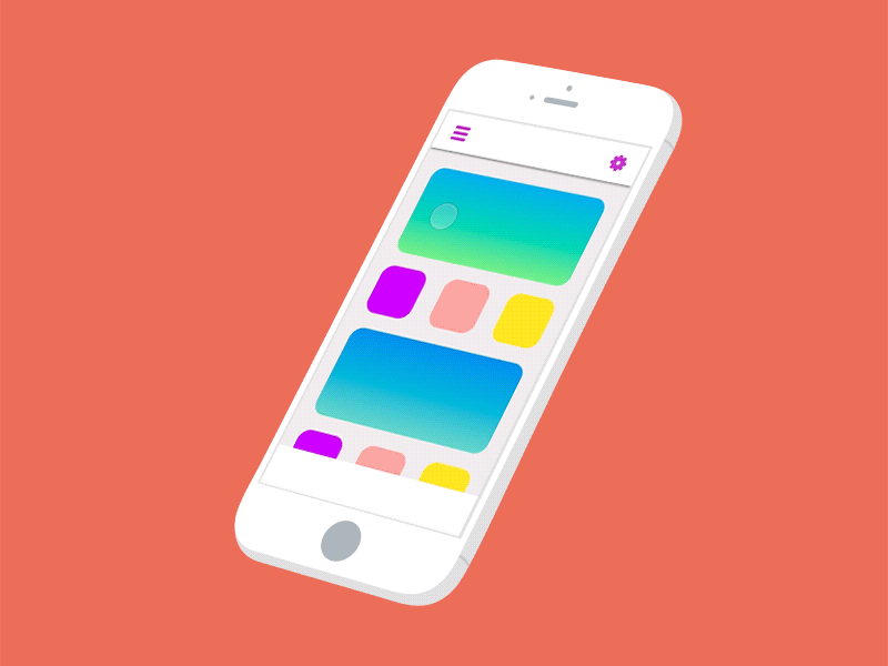 Settings Screen Animation animation app dailyui interaction interface ios app mobile app prototype settings ui