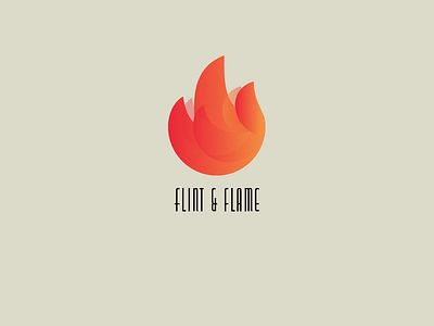 Daily Logo Challenge #10 - 'Flint & Flame' branding daily logo challenge fire flame graphic logo