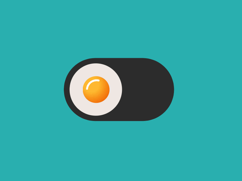 Egg Toggle bodymovin egg flip javascript lottie sunny side up svg toggle ui