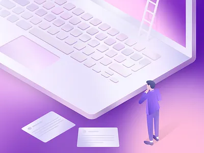 Isometric Illustration ( Improved ) 2d abstract illustration isometric