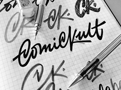 ComicKult advertising lettering brushpen brushpen lettering comic lettering logo logotype