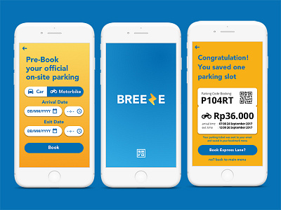 Breeze App - Parking App parking splash screen ux