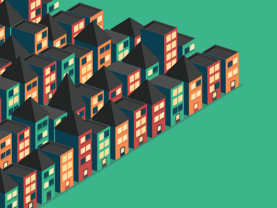 City city flat isometric