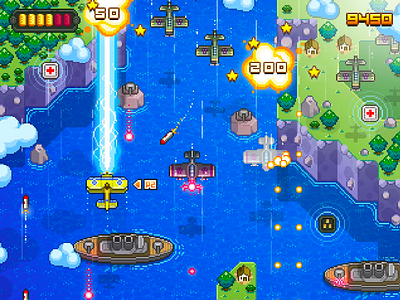 Co-Op 8bit animation game game design illustration ios pixel art sketch