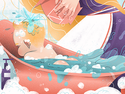 Bathwater child dewizka dudzik illustration iza