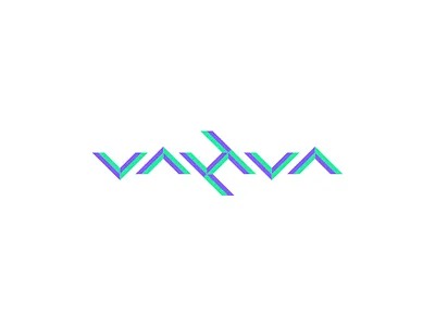 Vahva Colors ambigram brand geometric grid logo neon symmetric symmetry synthpop vaporwave