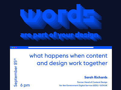 Words are part of your design - TNDS blue design digital education gov.uk post tnds webinar