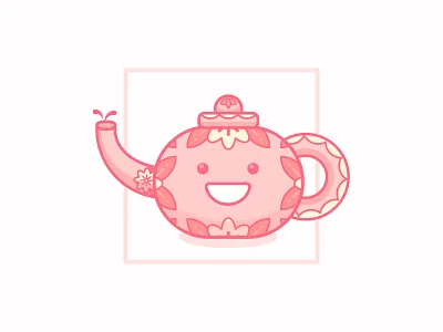 418 - I am a Teapot! (15/365) 365 challenge cartoon character coffee daily design flat happy smiley tea teapot vector