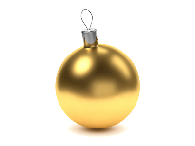 Christmas Ball 3d ball bauble christmas decoration golden holiday illustration merry christmas new year vector xmas