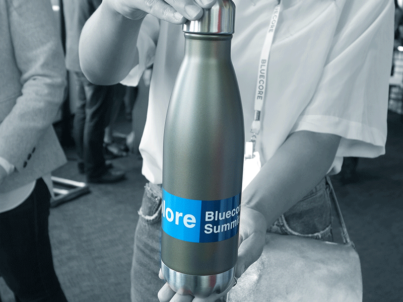 Explore Summit 2017 Swag bottle nyc subway summit