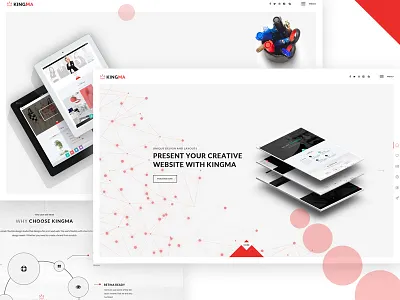 Header with Hero Image - Minimal Design banner creative hero header landing page minimal mock up ui design unique web site design