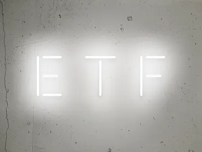 ETF etf fintech investment neon sophisticated