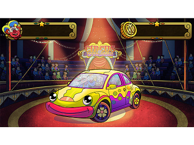 Clown Car Craze audience car circus clown game gui tent ui