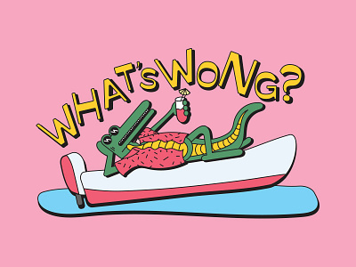 Justin Wong Boat Decal draw illustration design