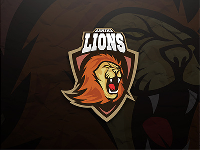 Stunning Lion ESports Logo | Lion Mascot Logo For Sale clan esport esports gaming lion logo mascot premade sports team