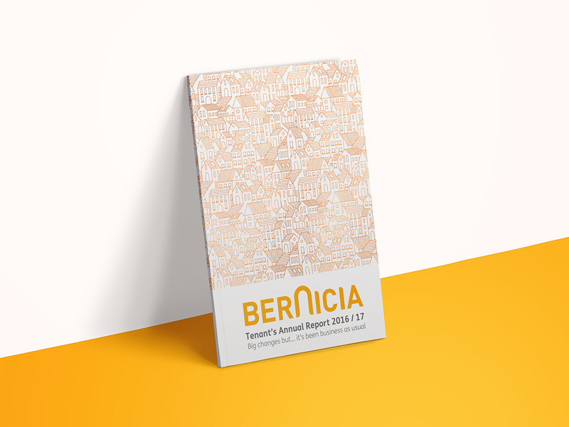 Example of Bernicia Annual Report Foil Block Cover