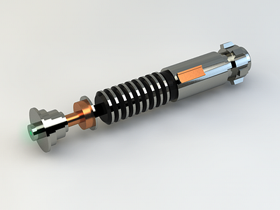 Luke's Lightsaber 3d animation c4d cinema city lightsaber modeling starwars surreal