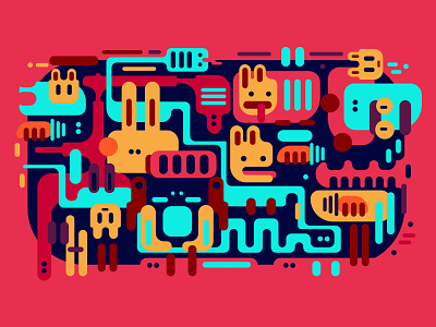 Doodle 365 abstract design doodle doodleart exhibitiondesian feszczuk.com funcolors graphicdesign illustration madeforfun slyflux