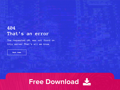 Defcon - Free 404 HTML Template 404 css design html html5 layout template templates web