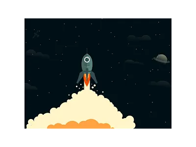 Travel begins flat flatdesign illustration space