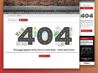 404 Error Automotive Dealership 404 automotive convertus error flat