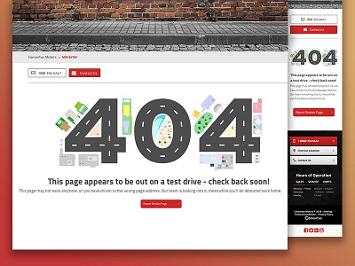 404 Error Automotive Dealership 404 automotive convertus error flat