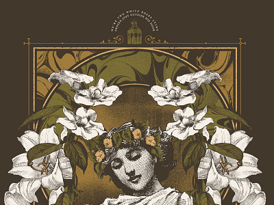 Silencer etching floral flowers mewithoutyou