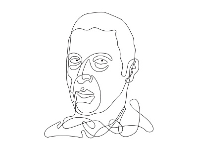 ONELINERS - single line portraiture art continuous drawing face illustration one line oneliners portrait