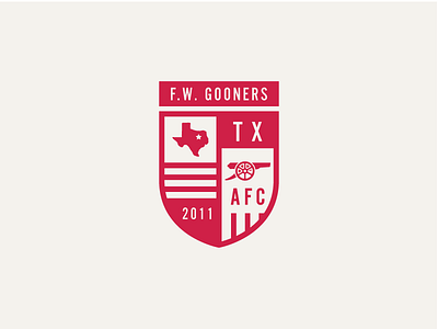 Fort Worth Gooners Badge arsenal coyg emirates england epl football fort worth gooners gunners london soccer