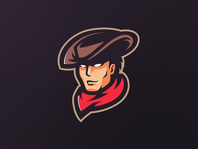 [ SELL ] Cowboy badge cowboy emblem esports logo sports team texas