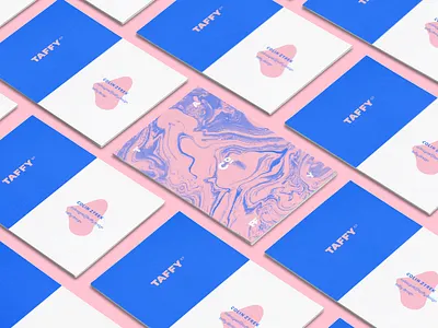 Taffy Co Business Cards brand branding business cards design logo