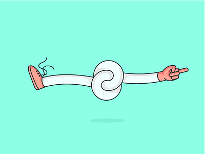 Knot concept foot hand idea illustration knot object vietdoo