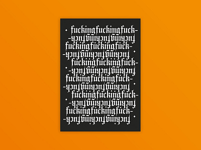 Fucking design digital editorial gradient icon illustration layout logo monogram print type typography