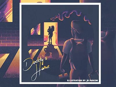 Daddy's Home digital painting illustration illustrator photoshop vector