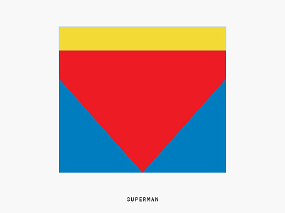 Minimal Movie Posters - Superman art direction film graphic design minimal movie poster