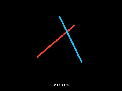 Minimal Movie Posters - Star Wars art direction film graphic design minimal movie poster