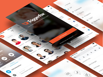 Triggerfox App app b2b business crm social media triggerfox ui ux