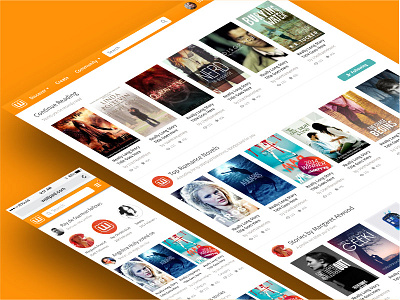 Wattpad Home Redesign app grid reading redesign responsive ui ux wattpad web