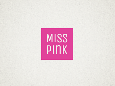 Miss Pink Logo Variation branding identity logo