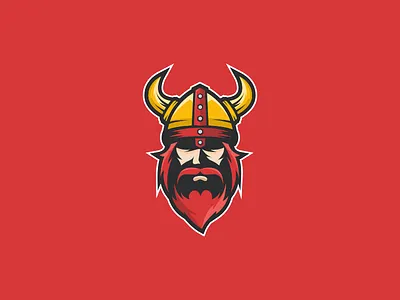 Viking branding logo mascot nordic sport viking warrior