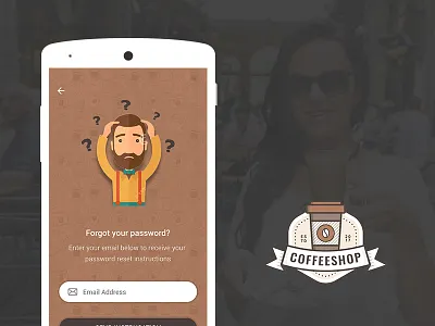 Forgot Password Screen app ui forgot password forgot password ui forgot ui restaurant forgot restaurants app ui ux