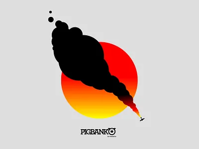 Pigbanko Sun design vector