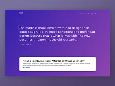 designsnippet.com design homepage landing page ui user interface ux web design website