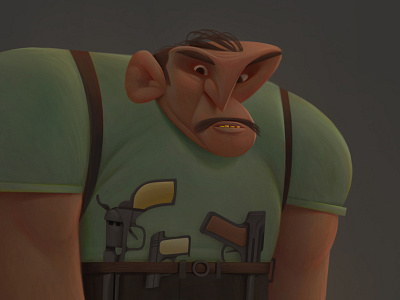 bang baydakov aleksey baydaku cartoon character design concept illustration mafia