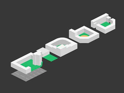 Base for infographics isometric minimalist