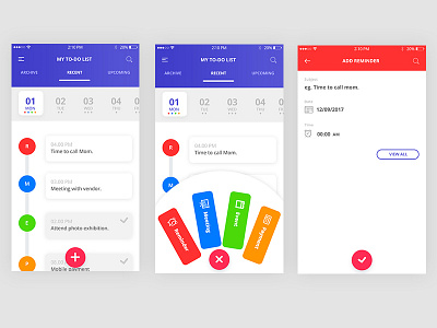To Do App design concept app design icon design to do app ux design visual design