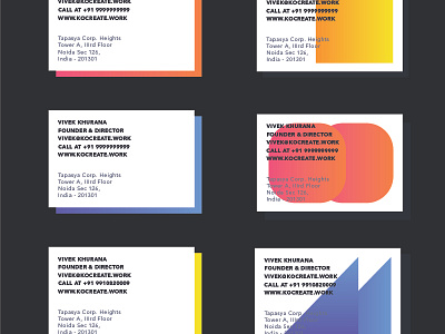 Business card Exploration II brand branding business card design gradient graphics identity inspiration logo logo design minimal print