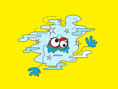 Goodbye Monday ✔️ illustration weekday