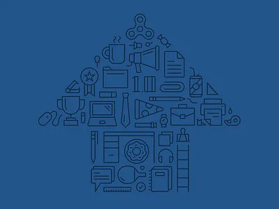 All the way up clean fidget spinner iconography icons mono stroke pizza t shirt