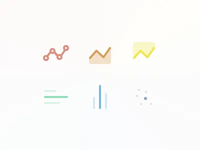 Chart Types area bar chart icons line scatter types